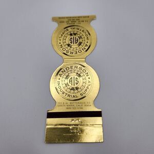 Vintage Matchbook Santa Maria California Anderson Industrial Supply 50s 60s Coll